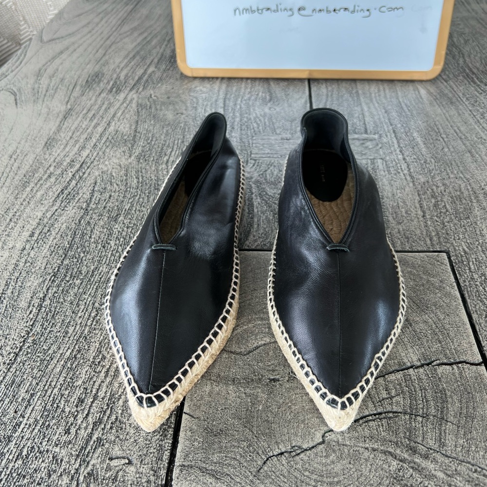 Celine made in Italy soft Italian leather 10M(40) pointed toe espadrilles flats - Picture 6 of 16